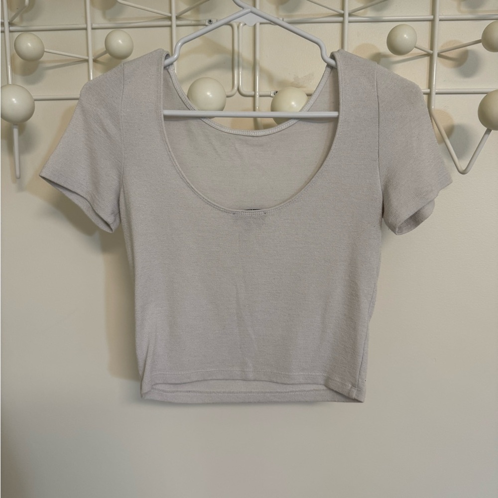 Wilfred White Chic Crop Top - Picture 2 of 2